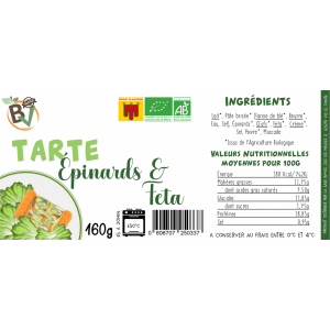Tarte épinard & feta