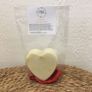 Savon coeur au calendula