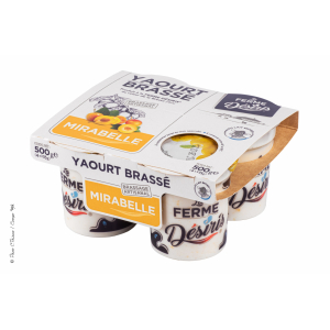 Yaourts brassés mirabelle