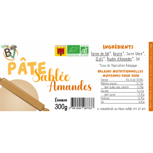 Pâte sablée amande