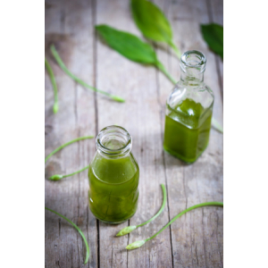 Huile d'olive bio à l'ail des ours frais bio