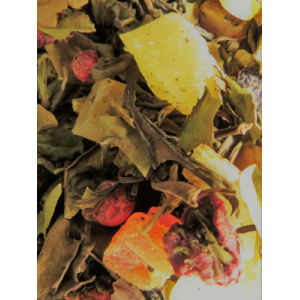 Thé du dragon -thé vert saveur litchi pêche