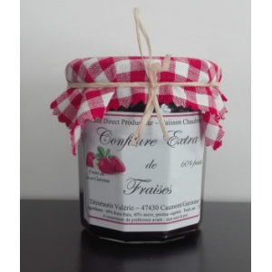 Confiture extra de fraises