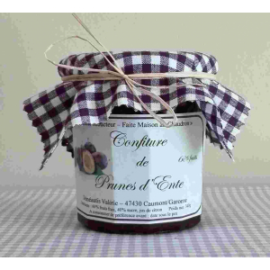Confiture extra de prunes d'ente