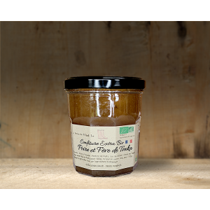 Confiture de poire et fève de tonka bio