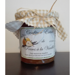 Confiture extra de poires à la vanille
