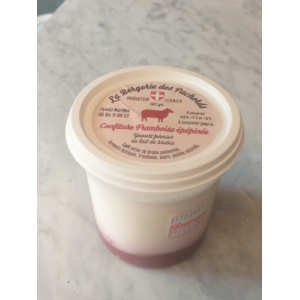 Yaourt au lait de brebis framboise