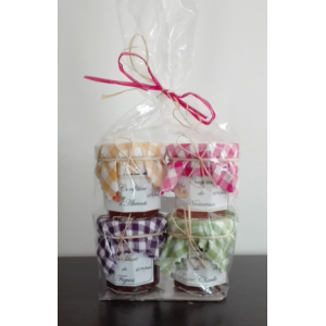 Lot de 4 pots découverte