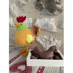 La poule chocolat noir et son nid 220g