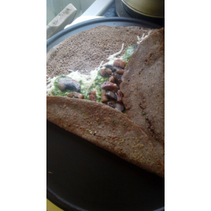 Galette chèvre ail des ours