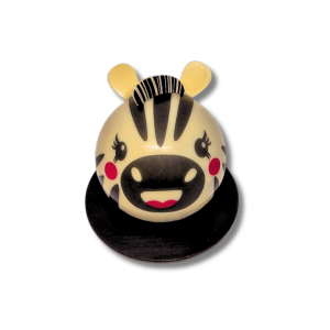 Zèbre 'ziggy' chocolat noir