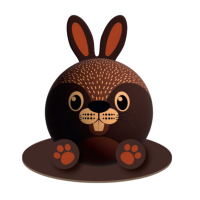 Lapin 'zano' chocolat noir