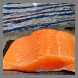 Pavé de truite frais de l'isere