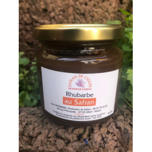 Confiture de rhubarbe au safran