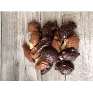 Pâques sachet de fritures chocolat