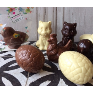Pâques petites formes chocolat blanc