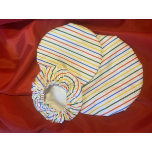 Charlottes blanche à rayures -lot de 3-