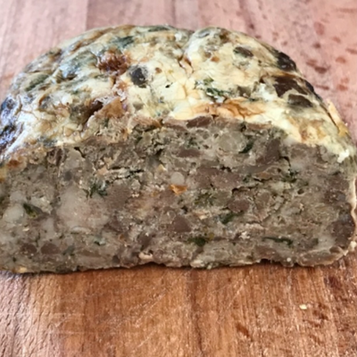 Caillette drômoise viande epinard