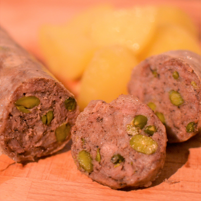 Saucisson à cuire pistaché