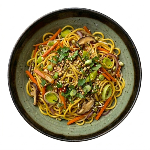Nouilles sautées aux légumes