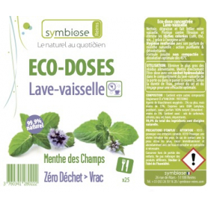 Eco doses lave-vaisselle x25 symbiose