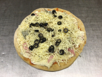 Pizza prête à cuire 'sicilienne'
