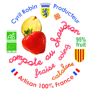 Compote 95% fraise coing