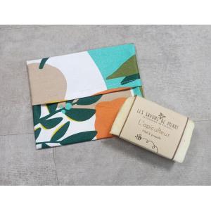 Etui voyage pour savon formes géométrique