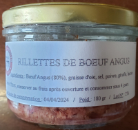 Rillettes de bœuf angus bio
