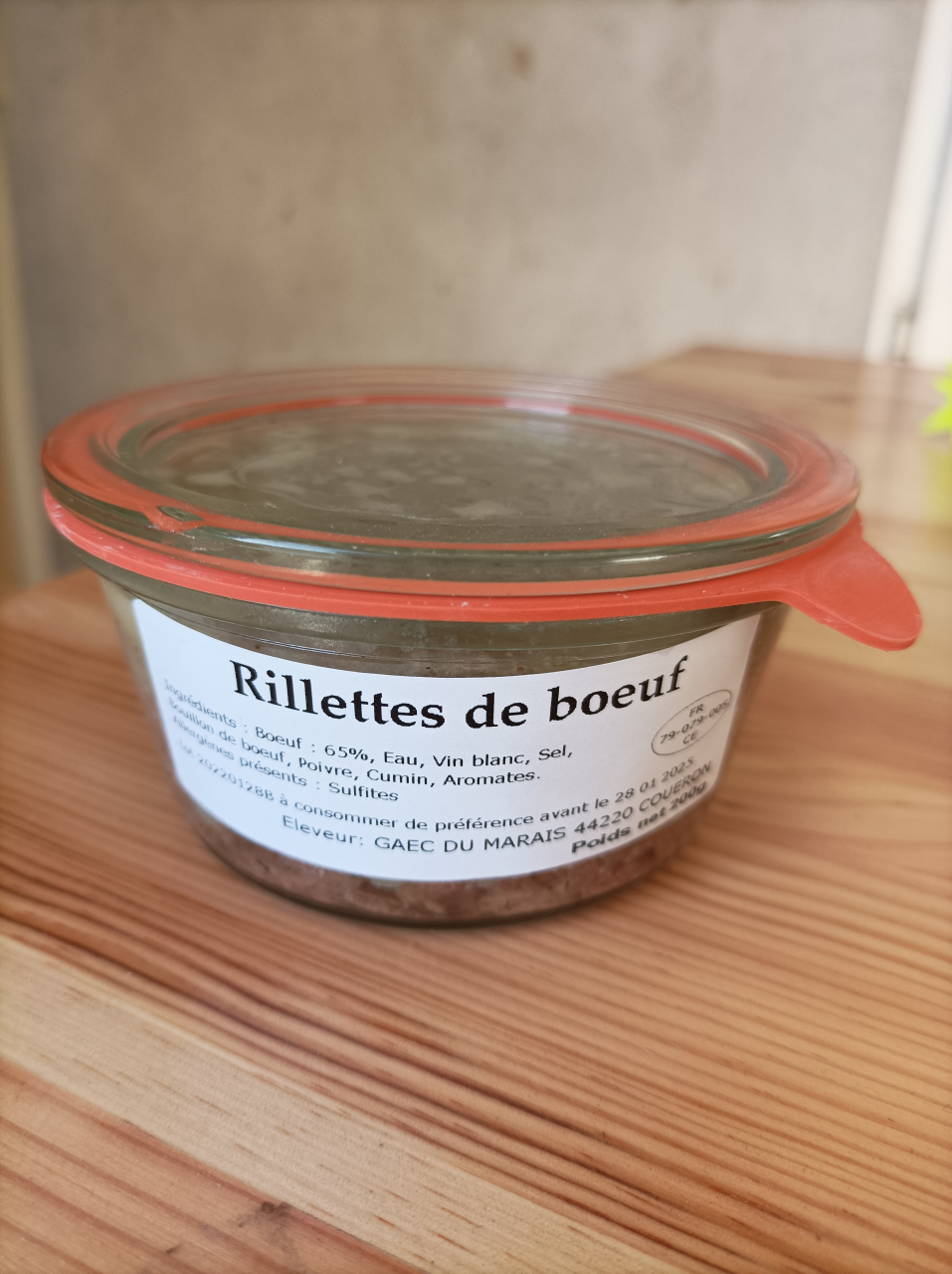 Rillettes de boeuf - 200g