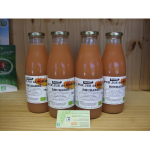 Pur jus de pomme-rhubarbe 75 cl
