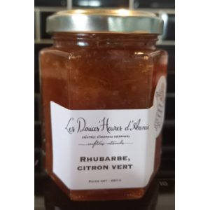 Confiture rhubarbe et citron vert