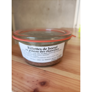 Rillettes de bœuf au pineau des charentes