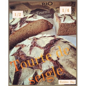 Tourte de seigle 1/4 (500gr)