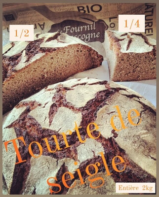 Tourte de seigle entière de 2kg