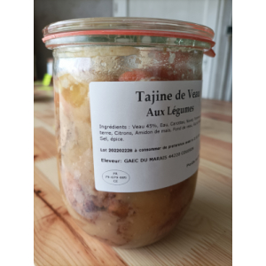 Tajine de veau aux légumes