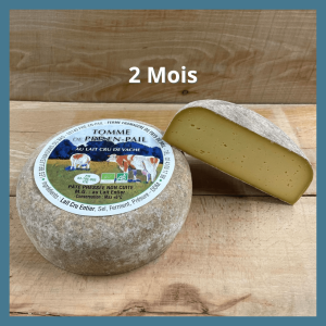 Tomme de pré-en-pail nature affinage 2 mois