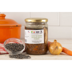 Confit de canard aux lentilles