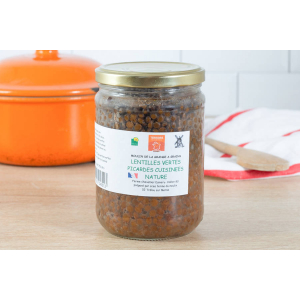 Lentilles vertes cuisinées