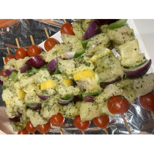 Brochette de cabillaud saumon