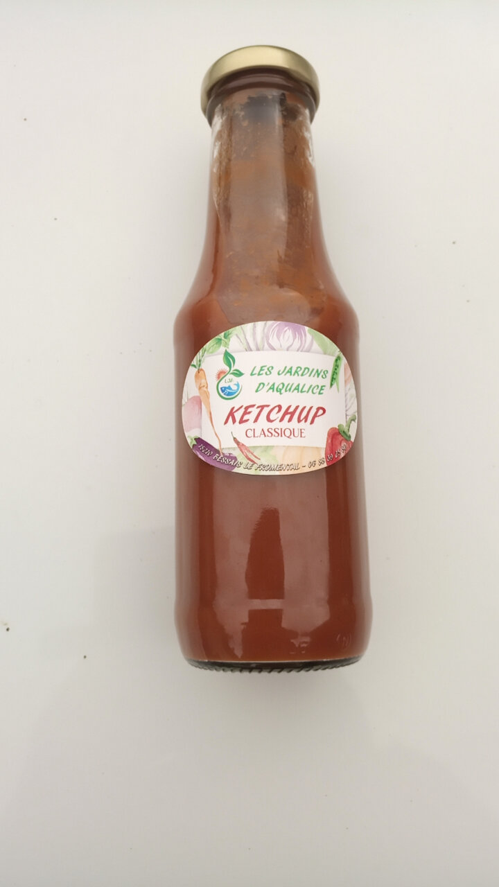 Ketchup classique artisanal - 300 g - Légumes - Les Jardins D'aqualice ...