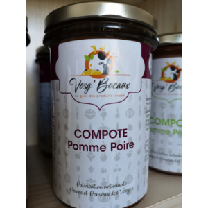 Compote de pomme poire bio