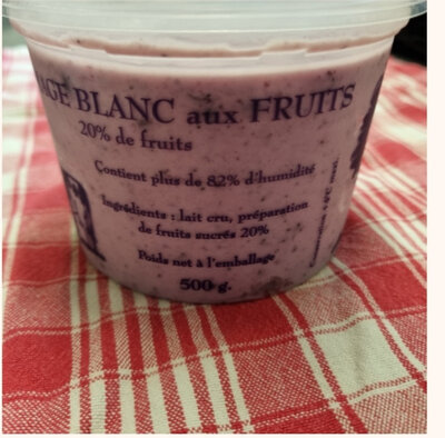 Fromage blanc lissé aux fruits rouges