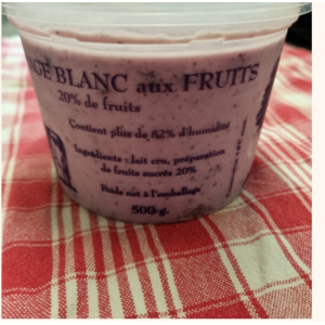 Fromage blanc lissé aux fruits rouges