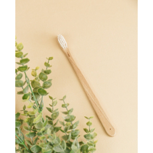 Brosse à dents en bois de hêtre pour adulte