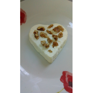 Coeur de chèvre frais bio, aux noix