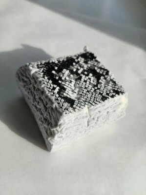Le mini-pavé cendré de chèvre entre-deux
