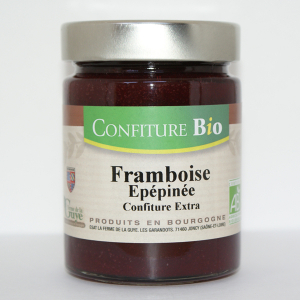 Confiture framboise épépinée bio