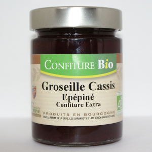 Confiture groseille cassis épépinée bio