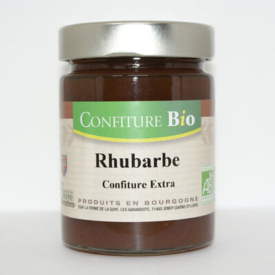 Confiture rhubarbe bio
